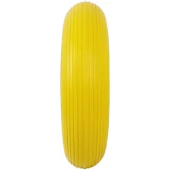 AUFUN 2 Roue De Rechange Avec Essieu Caoutchouc 200kg Jaune -Promos Botani Pro Boutique 87110021 4