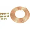 Bobine De Tuyau De Frein 7,62 M - En Cuivre Et Nickel - Avec Un Diamètre Extérieur De 3/16", Tuyau Anti-rouille