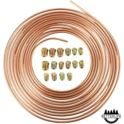 Betterlife 25 Fuß Bremsschlauchtrommel – Kupfer-Nickel – Mit 3/16 Zoll Außendurchmesser, Anti-Rost-Schlauch