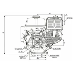 Moteur Honda GX390 13 CV Avec Sortie Horizontale 389 Cm3 QHB1 -Promos Botani Pro Boutique 9350022 3