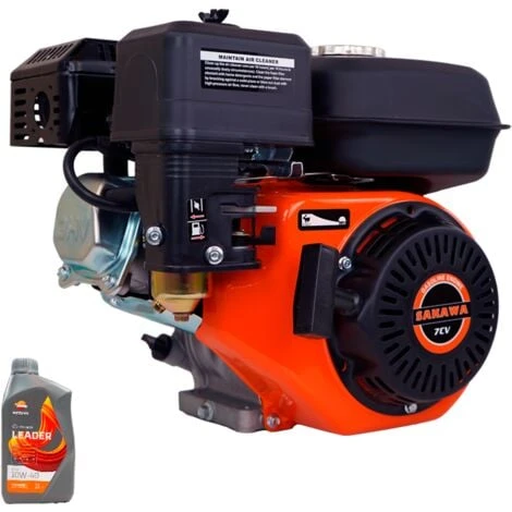 Moteur Essence 4 Temps 208cc 7CV 19 Mm + Huile 1 Moteur Essence 4 Temps 208cc 7CV 19 Mm + Huile