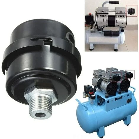 Compresseur D'air Filtre Silencieux, 3/8" 16mm Male Filetage Metal Coque Air Compresseur Silencieux Filtre, Silencieux Fliter D'admission En Métal Pour Les Chaudières à Compresseur D'air 2 Pcs 4 Compresseur D'air Filtre Silencieux, 3/8" 16mm Male Filetage Metal Coque Air Compresseur Silencieux Filtre, Silencieux Fliter D'admission En Métal Pour Les Chaudières à Compresseur D'air 2 Pcs – Image 4